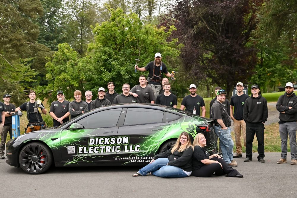 Team Dickson Electric alongside with their official vehicle